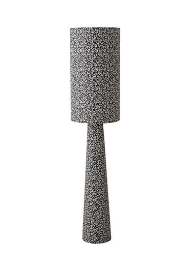 ValueLights Bertie Leopard Print Full Fabric Midi Floor Lamp