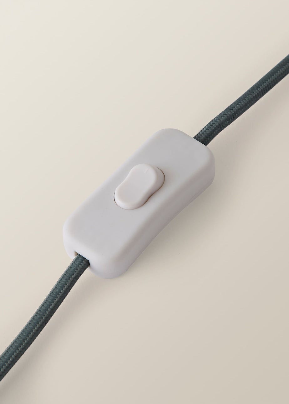 ValueLights Gemma Linen with Trim Drum Lamp Shade Stacked Ribbed Glazed Table Lamp