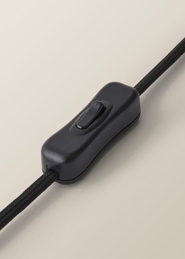 ValueLights Christina Black with Metallic Gold Drum Shade Gold Palm Leaf Table Lamp