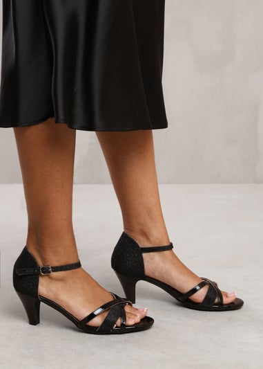 Where's That From Black Yardley Mid High Heel