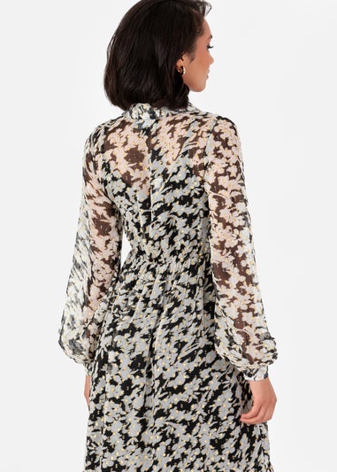 Lovedrobe Multi Coloured Tiered Shirt Dress With Slip