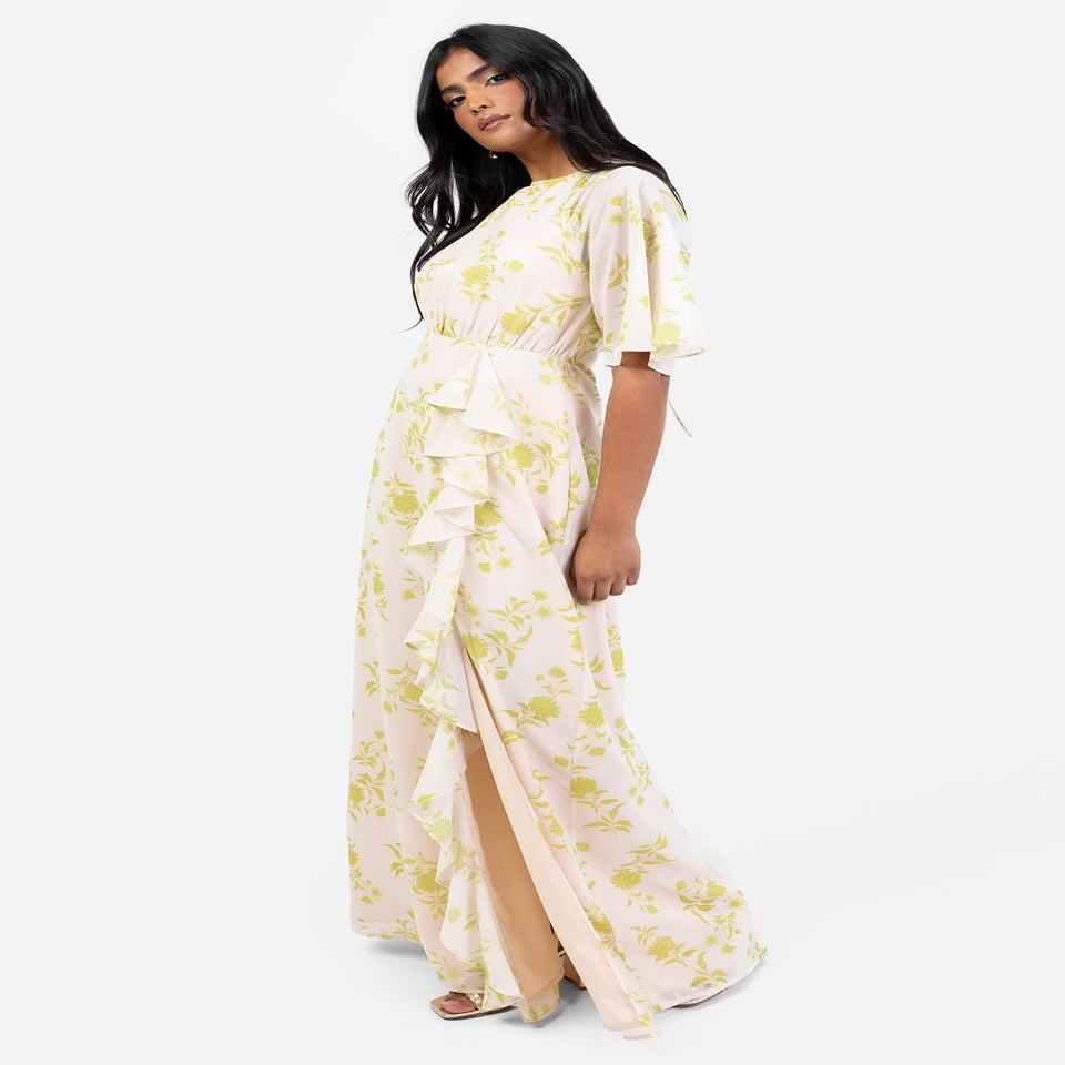 Anaya With Love Multi Coloured Floral Keyhole Back Maxi Dress