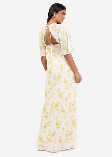 Anaya With Love Multi Coloured Floral Keyhole Back Maxi Dress