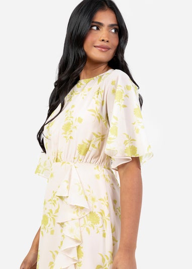 Anaya With Love Multi Coloured Floral Keyhole Back Maxi Dress