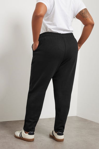 Yours Curve Black Tapered Leg Joggers