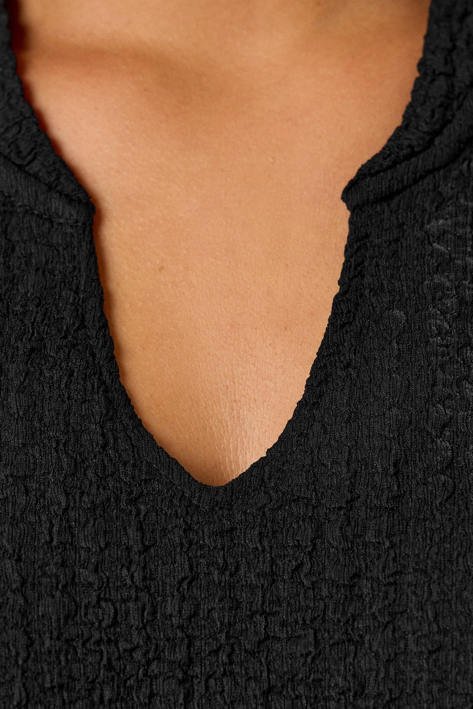 Yours Curve Black Belted Textured Tunic Top