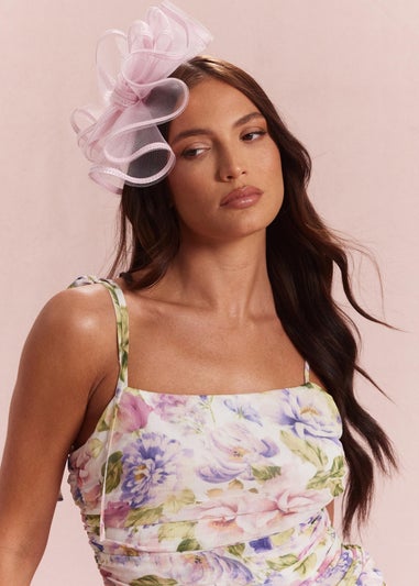 Quiz Pink Bow Detail Fascinator