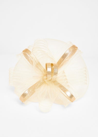 Quiz Gold Shimmer Loop Fascinator