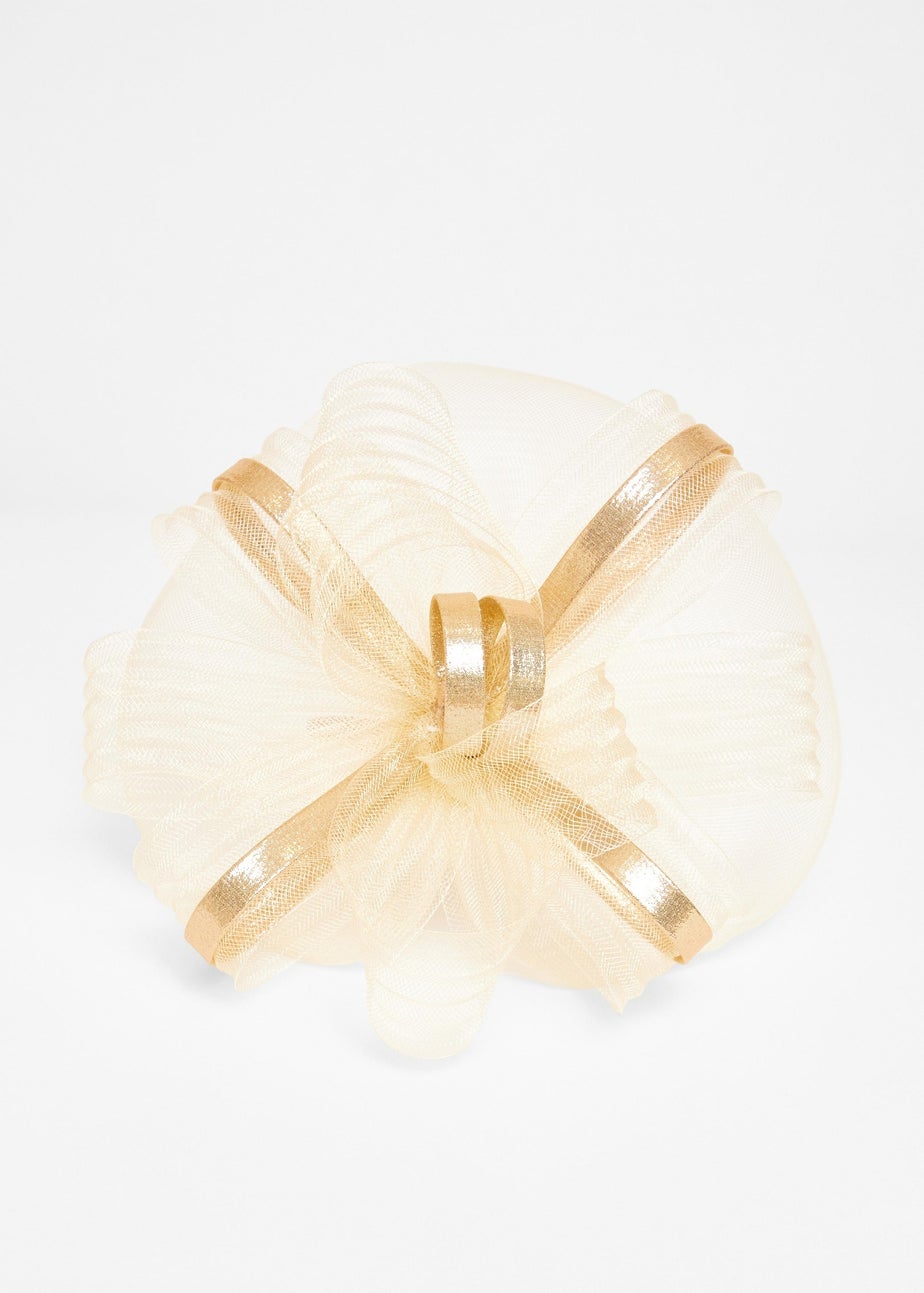Quiz Gold Shimmer Loop Fascinator
