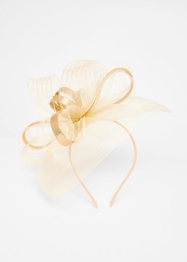 Quiz Gold Shimmer Loop Fascinator