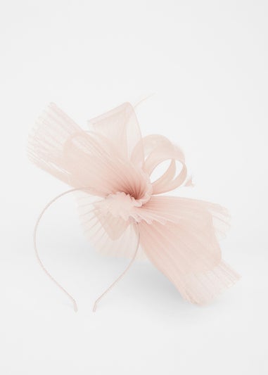 Quiz Pink Pleated Headband Fascinator