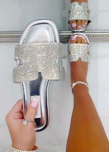 Love Lemonade Silver Crystal Lush Halo Sliders