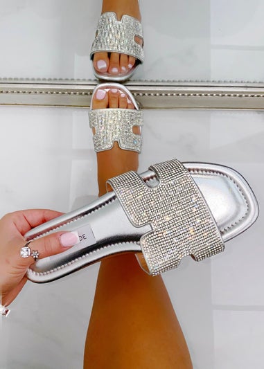 Love Lemonade Silver Crystal Lush Halo Sliders