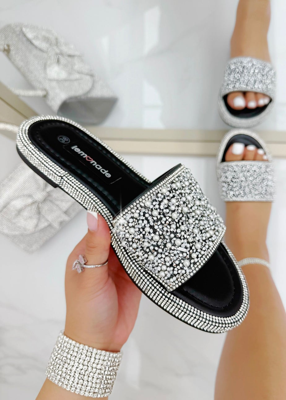 Love Lemonade Black Crystal Treasure Sliders