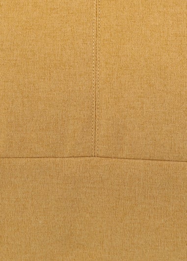 Kaikoo Ochre Square Slab With Top Quilting In Brushed Fabric