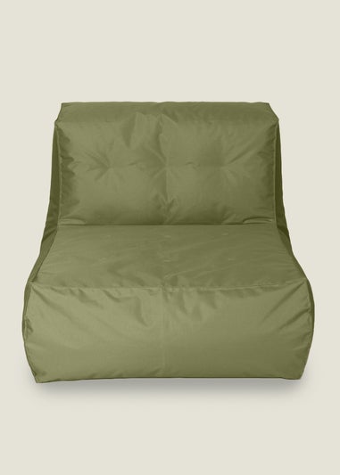 Kaikoo Khaki Indoor-Outdoor Lounger With Stool