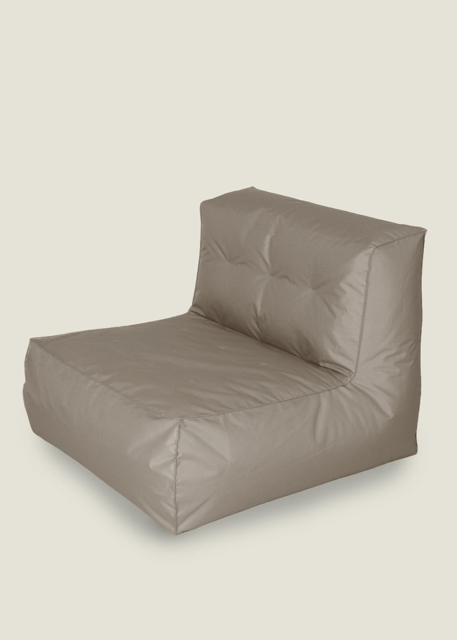 Kaikoo Taupe Indoor-Outdoor Lounger With Stool