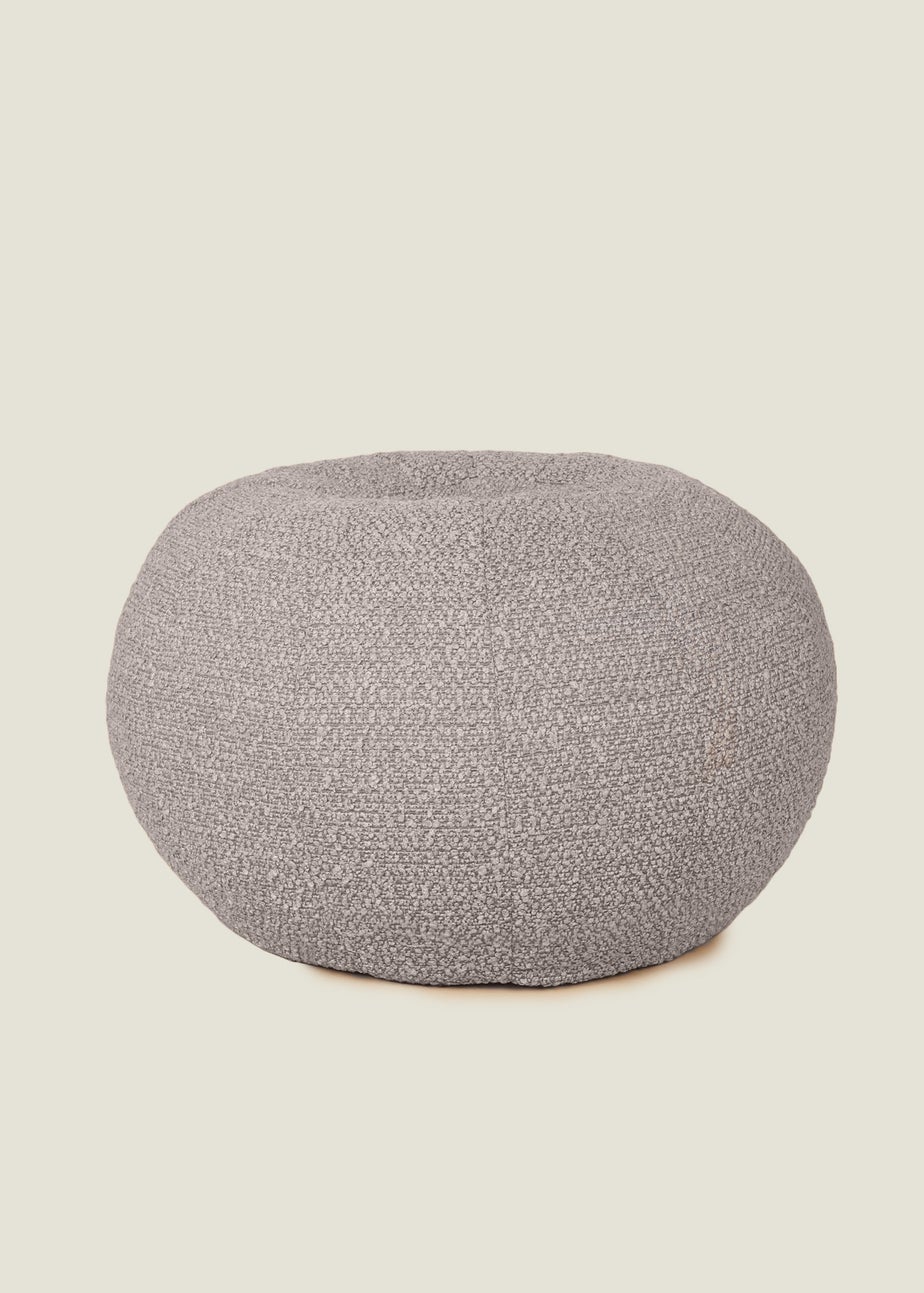 Kaikoo Dove Grey Boucle Pumpkin Drum