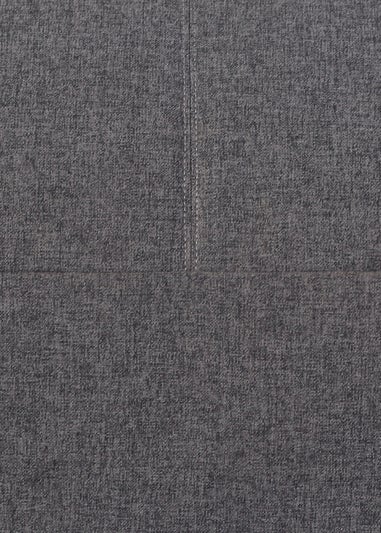 Kaikoo Grey Square Blab With Top Quilting In Brushed Fabric