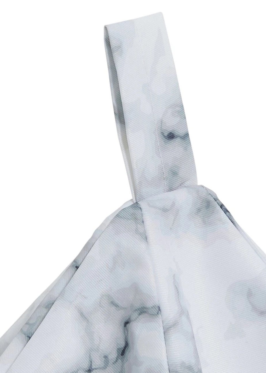 Kaikoo Grey Marble Print Kids Beanbag