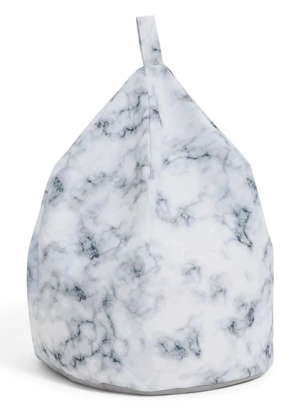 Kaikoo Grey Marble Print Kids Beanbag