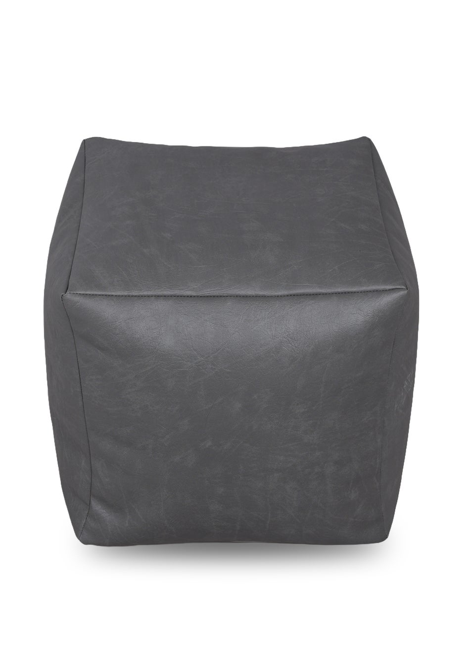 Kaikoo Grey Faux Leather Cube