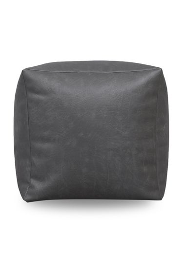Kaikoo Grey Faux Leather Cube
