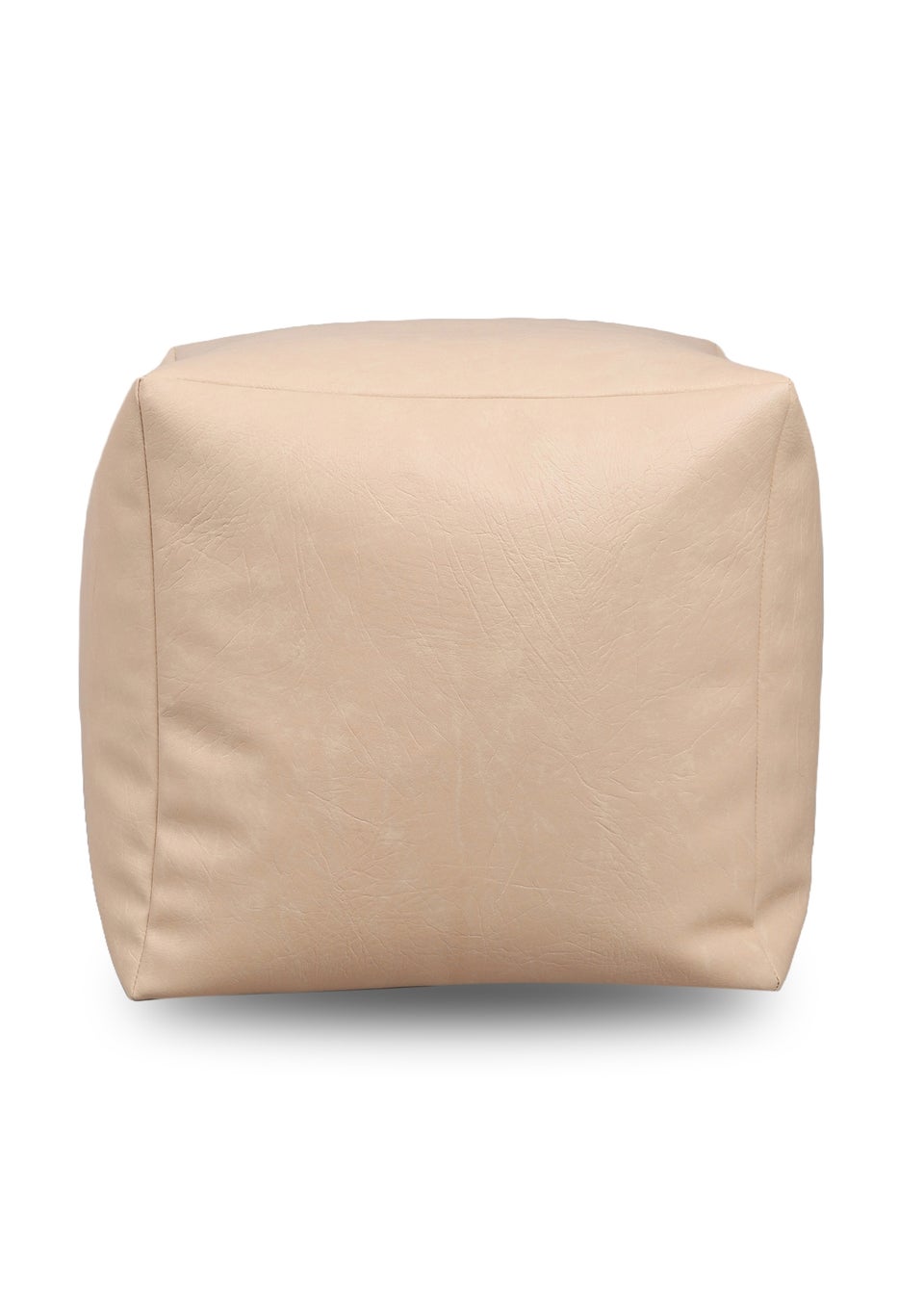 Kaikoo Cream Faux Leather Cube