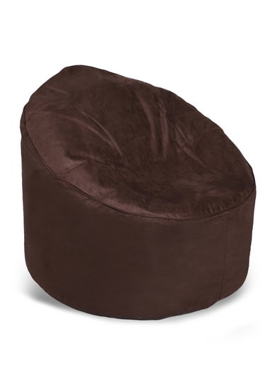 Kaikoo Brown Brushed Faux Suede Cool Chill Chair