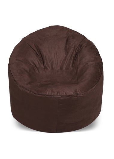 Kaikoo Brown Brushed Faux Suede Cool Chill Chair