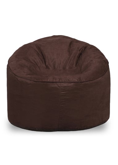 Kaikoo Brown Brushed Faux Suede Cool Chill Chair