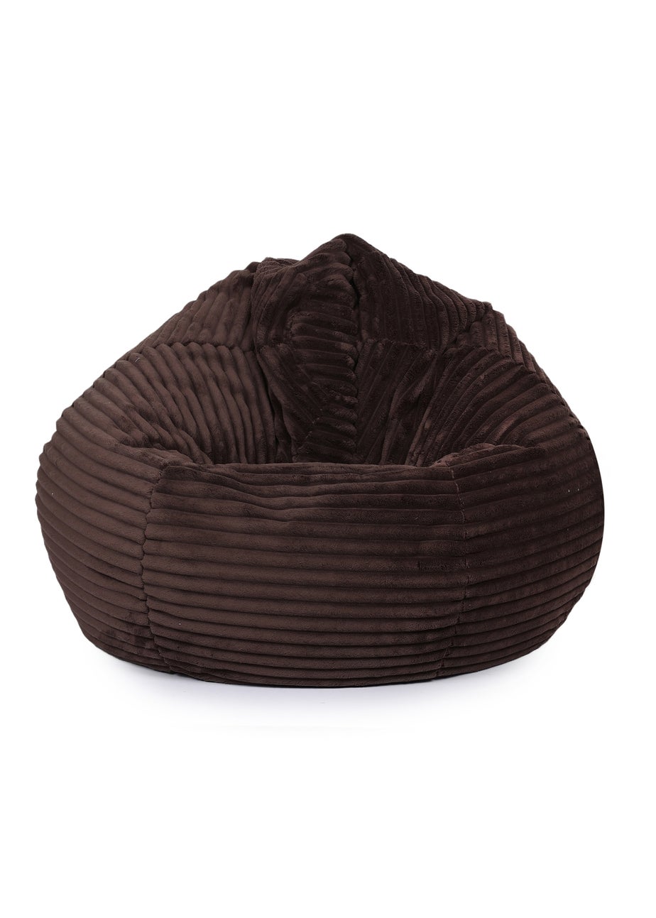 Kaikoo Brown XL Lazer Cut Fur Areya Chair