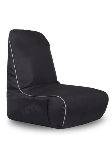 Kaikoo Black Rock Gamer Chair With Stool