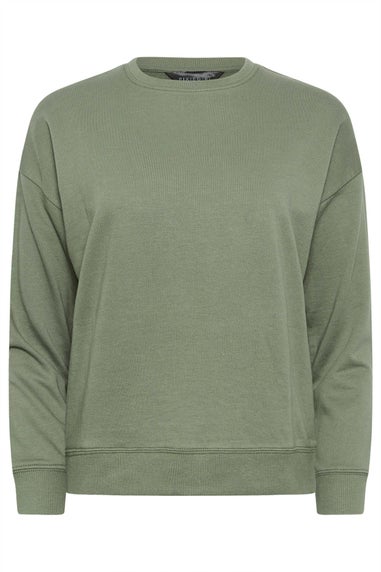 PixieGirl Petite Sage Green Crew Neck Sweatshirt