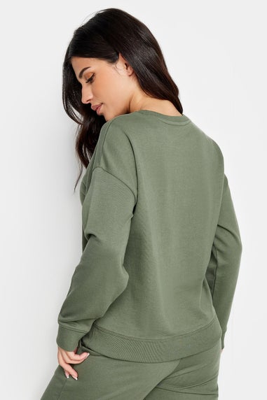 PixieGirl Petite Sage Green Crew Neck Sweatshirt
