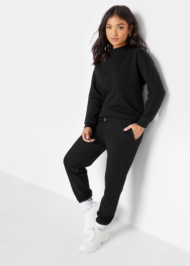 PixieGirl Petite Black Elasticated Waist Cuffed Joggers