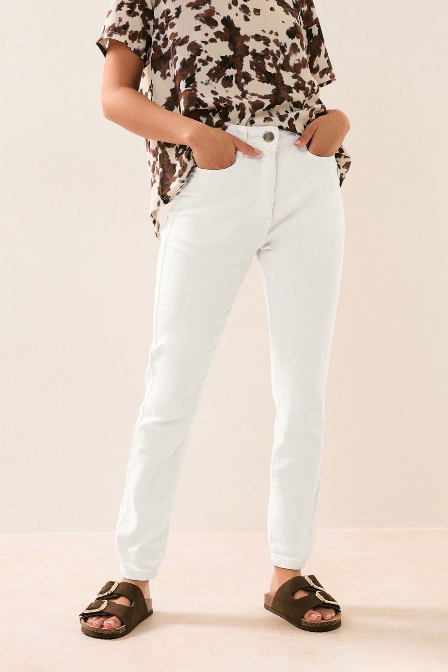 PixieGirl Petite White Skinny Jeans