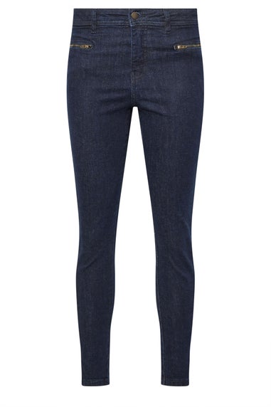 PixieGirl Petite Dark Blue Stretch Zip Pocket Skinny Jeans