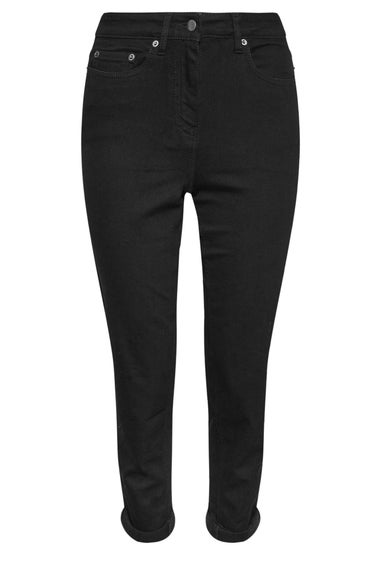 PixieGirl Petite Black Stretch Denim Mom Jeans
