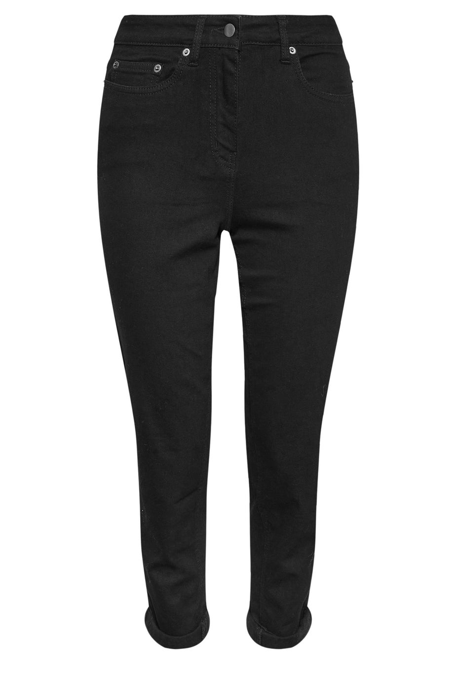 PixieGirl Petite Black Stretch Denim Mom Jeans