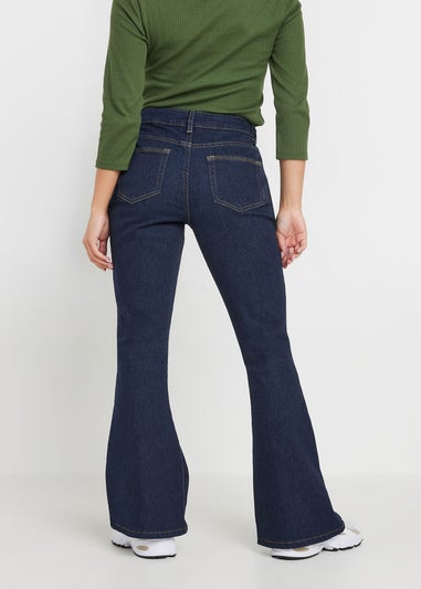 PixieGirl Petite Indigo Blue Seam Front Flared Jeans