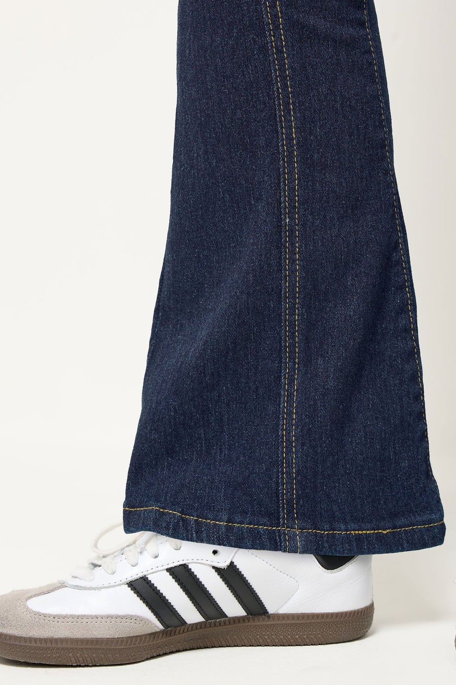 PixieGirl Petite Indigo Blue Seam Front Flared Jeans