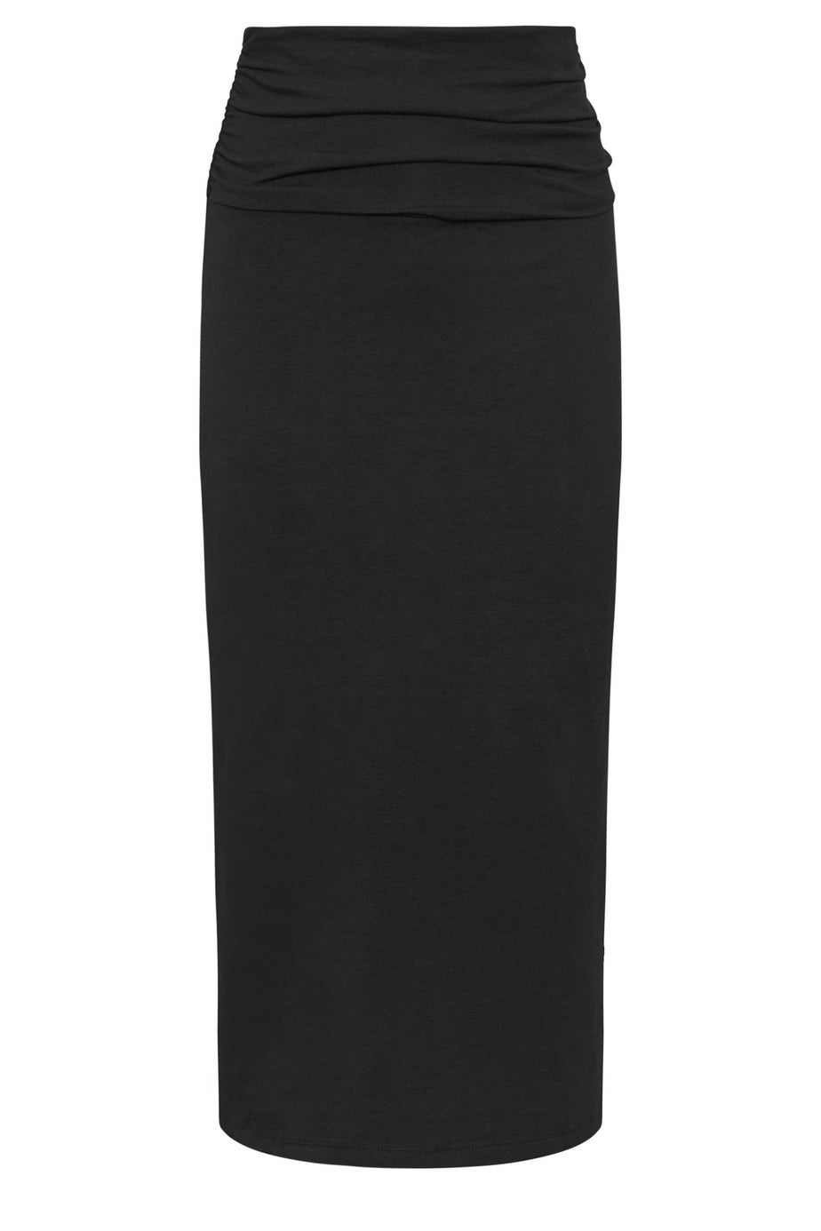 PixieGirl Petite Black Fold Over Maxi Skirt