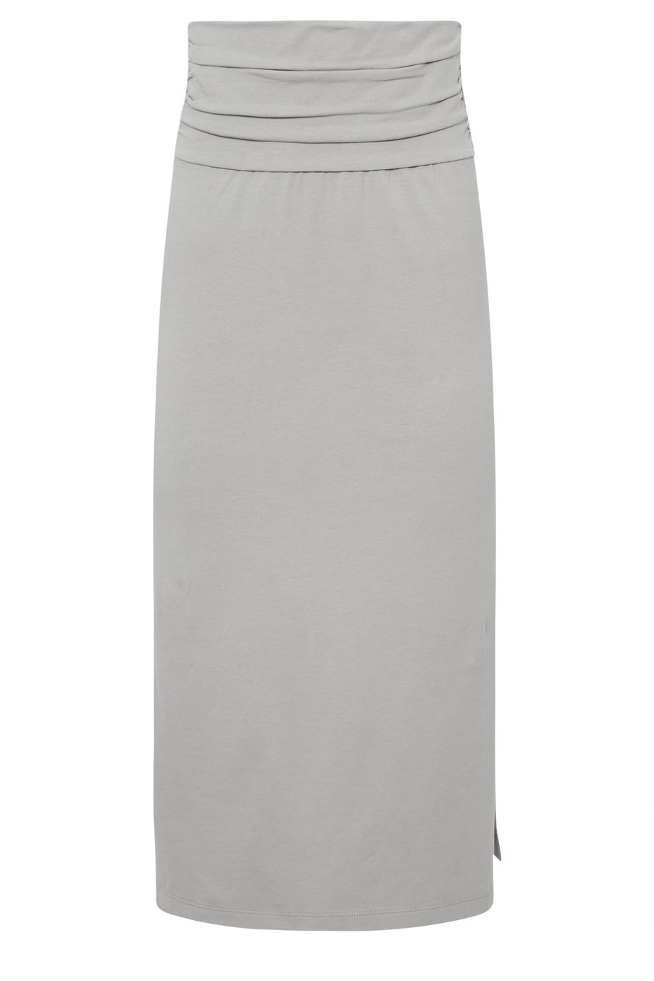 PixieGirl Petite Grey Fold Over Maxi Skirt