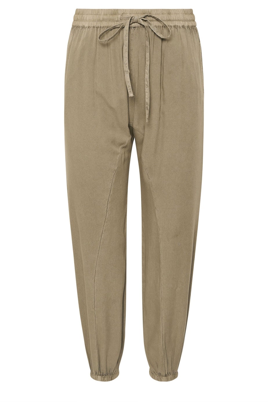 PixieGirl Petite Brown Seam Detail Cuffed Trousers