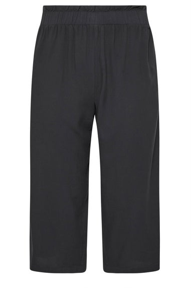 PixieGirl Petite Black Acid Wash Cropped Trousers