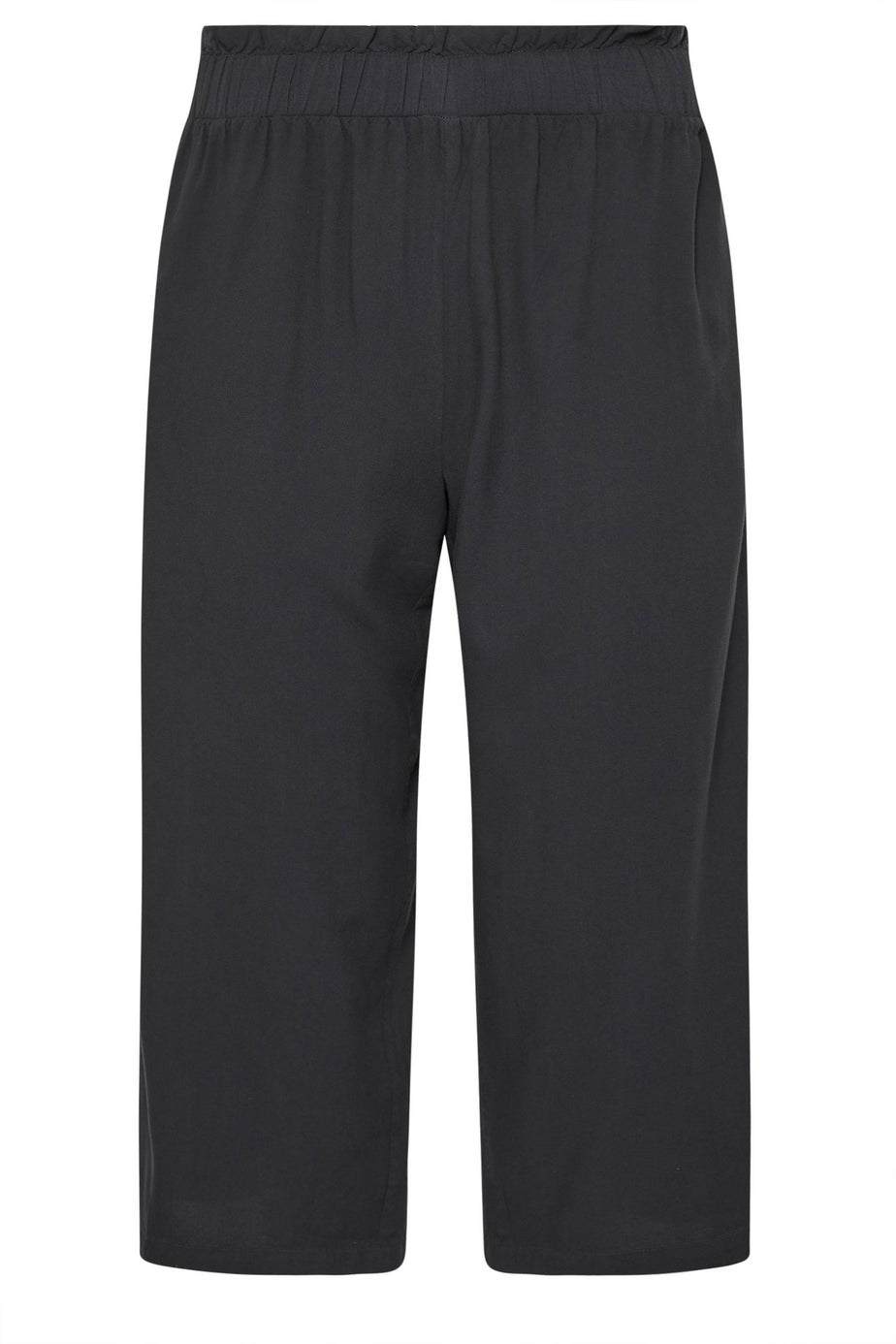 PixieGirl Petite Black Acid Wash Cropped Trousers