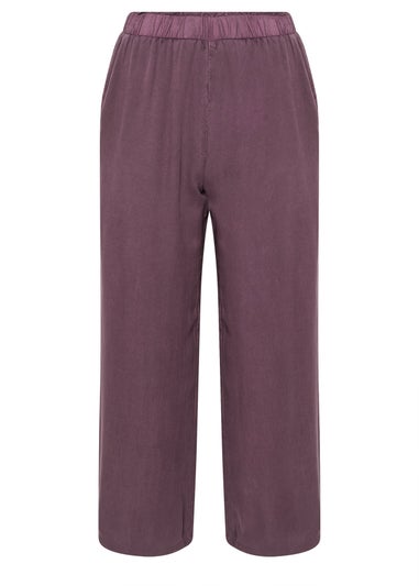 PixieGirl Petite Purple Acid Wash Wide Leg Trousers