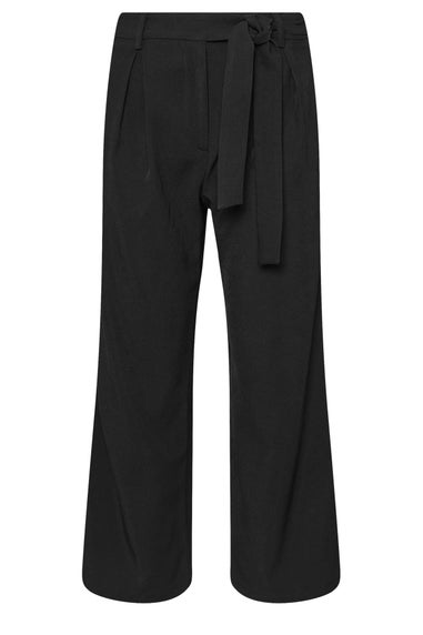 PixieGirl Petite Black Woven Side Wrap Trousers