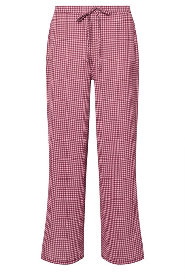 PixieGirl Petite Pink Gingham Wide Leg Trousers
